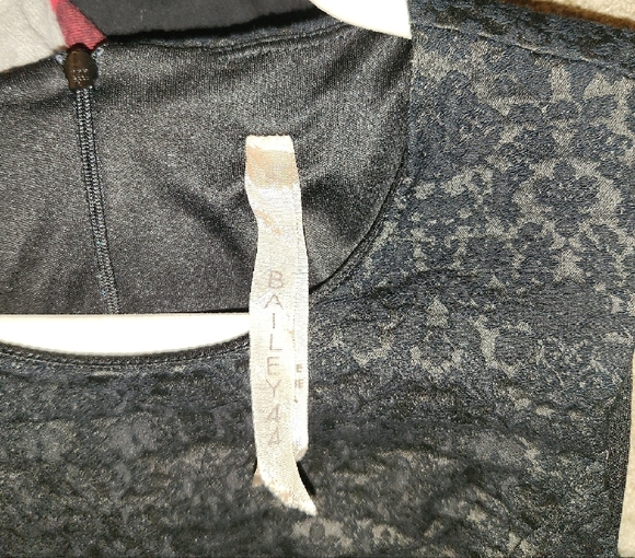 Bailey 44 Black Textured Mini Dress - Picture 3 of 4